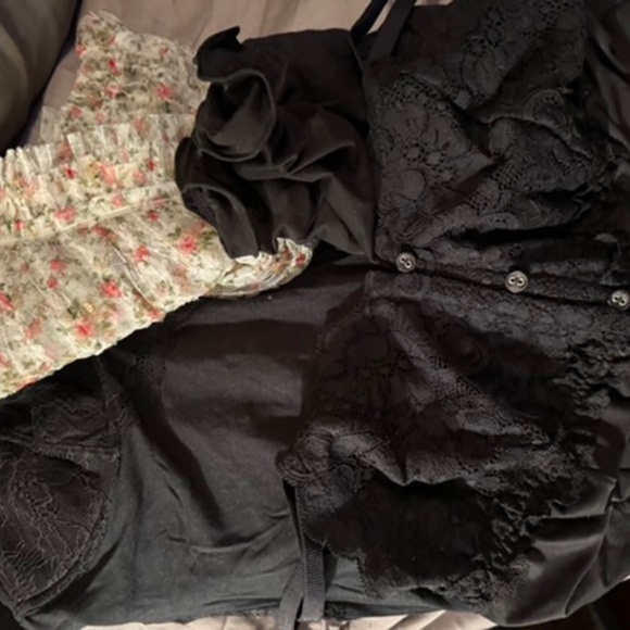 Lot 3 sleep pieces- Anthropologie We are HAH, Victorias Secret, Free People L/XL